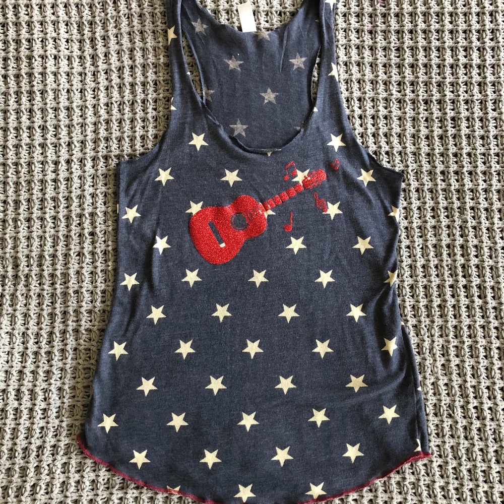Fourth of July Flowy Tank Top